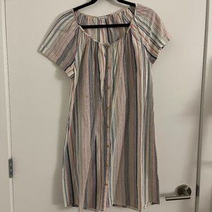 Steven Alan Striped Button Down Dress